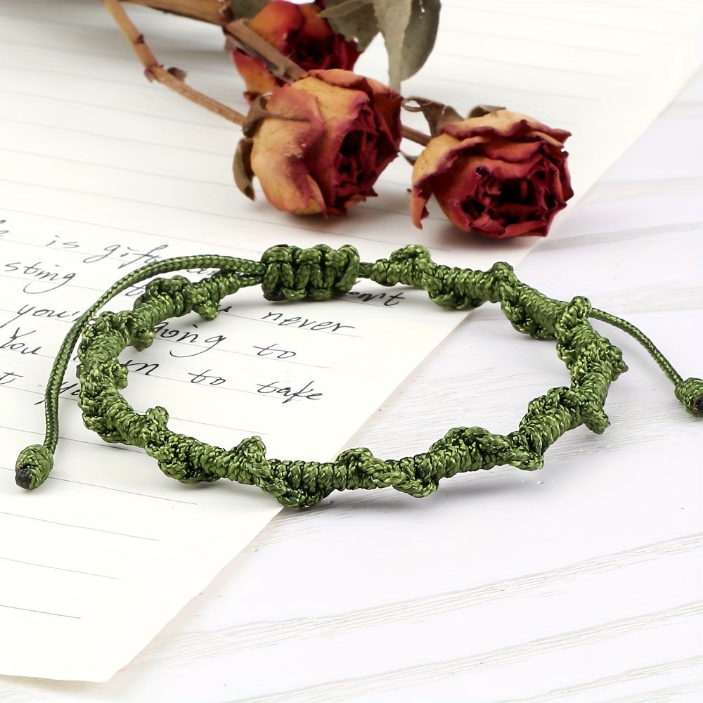 Colorful Weaving Bracelet Adjustable Skylark Knot Lucky Charm